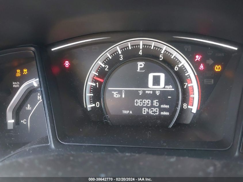 2016 HONDA CIVIC LX - 19XFC2F56GE048541