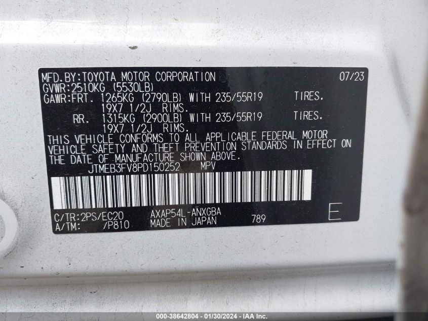2023 TOYOTA RAV4 PRIME XSE - JTMEB3FV8PD150252