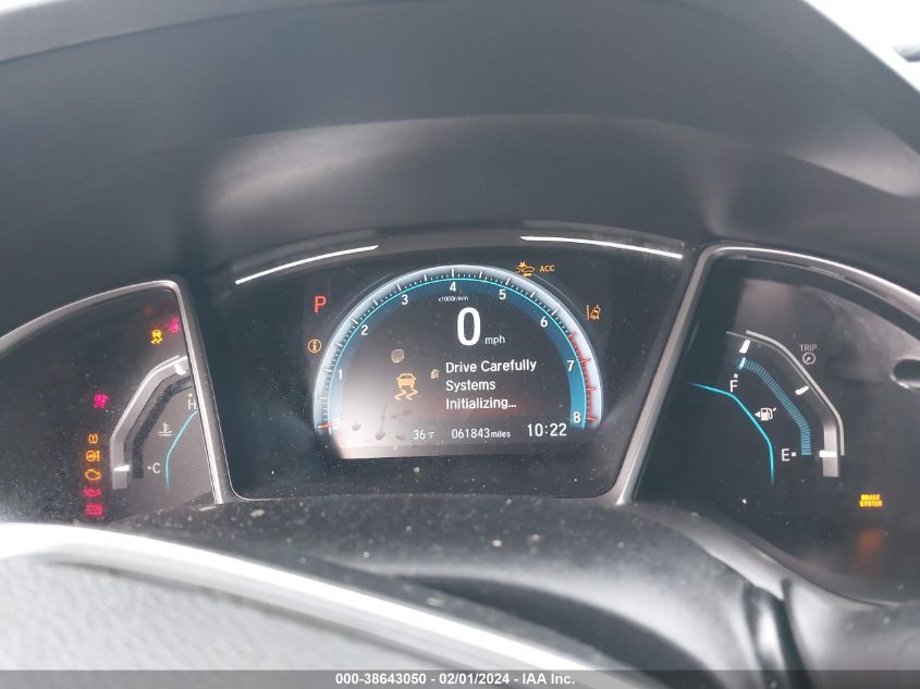 2019 HONDA CIVIC EX - 19XFC1F31KE214711