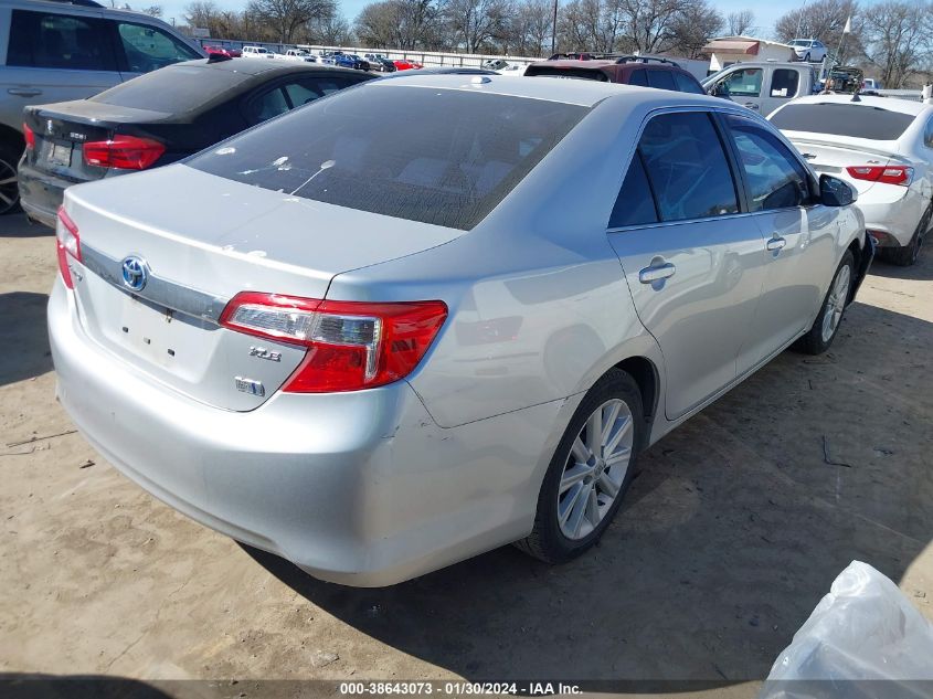 2014 TOYOTA CAMRY HYBRID XLE - 4T1BD1FK2EU108921