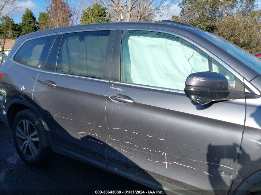 2017 HONDA PILOT EX-L - 5FNYF5H72HB045289