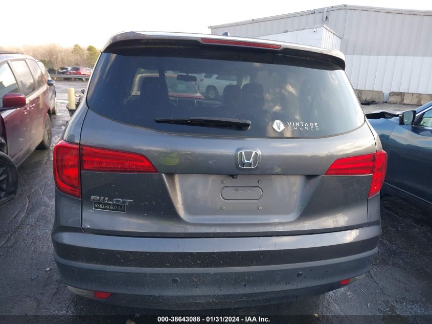2017 HONDA PILOT EX-L - 5FNYF5H72HB045289