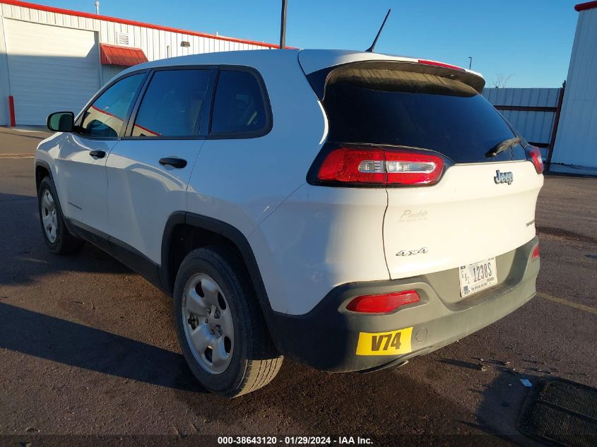 2016 JEEP CHEROKEE SPORT - 1C4PJMAB9GW313901