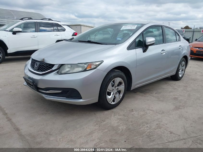 2015 HONDA CIVIC LX - 19XFB2F55FE023695