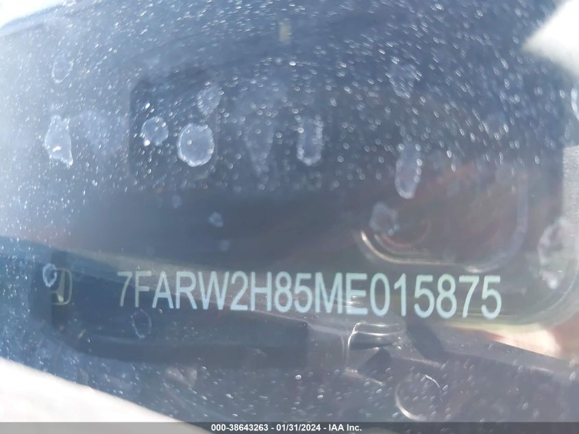 2021 HONDA CR-V AWD EX-L - 7FARW2H85ME015875