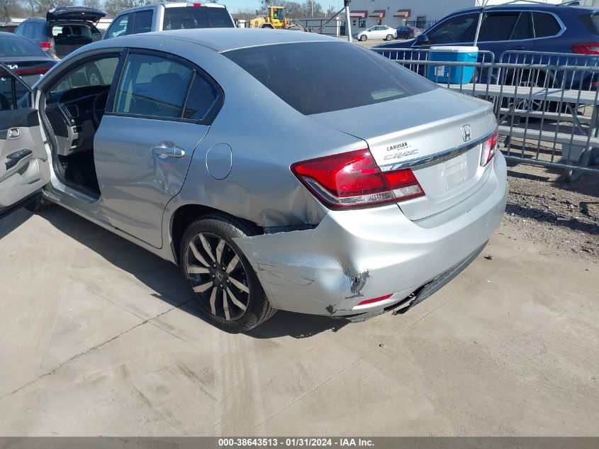 2015 HONDA CIVIC EXL - 2HGFB2F9XFH522405