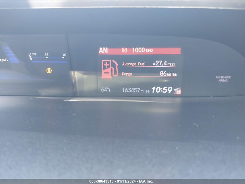 2015 HONDA CIVIC EXL - 2HGFB2F9XFH522405