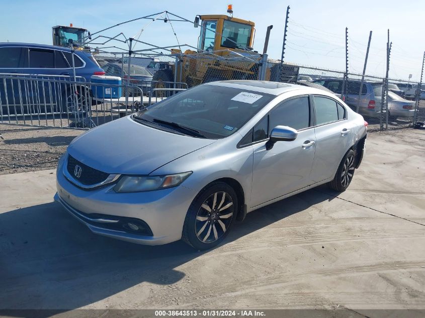 2015 HONDA CIVIC EXL - 2HGFB2F9XFH522405