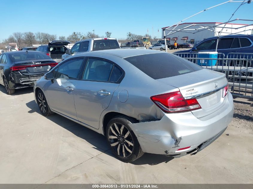 2015 HONDA CIVIC EXL - 2HGFB2F9XFH522405