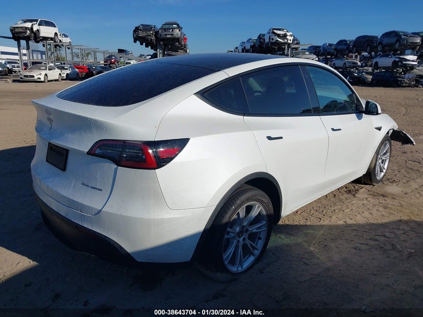 VIN 7SAYGAEE5NF364225 2022 TESLA MODEL Y