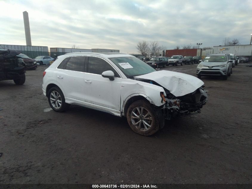 2022 AUDI Q3 PREMIUM 45 TFSI S LINE QUATTRO TIPTRONIC - WA1DECF32N1128614