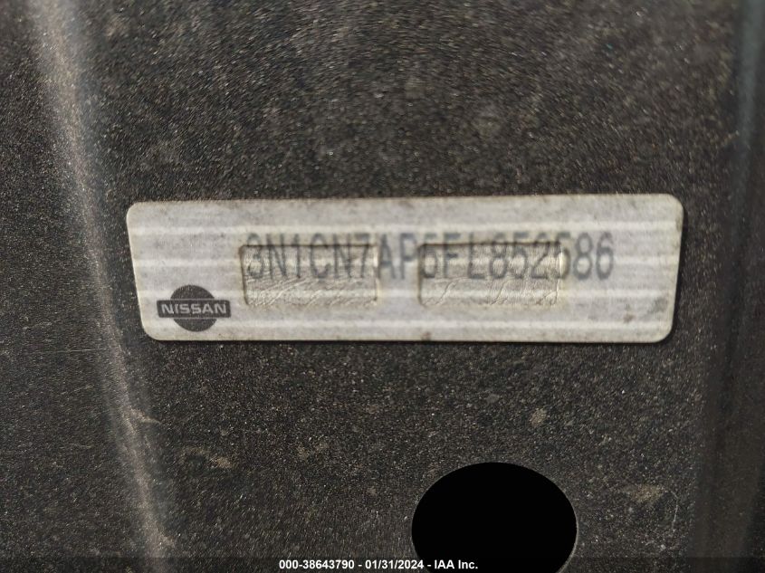 2015 NISSAN VERSA 1.6 SV - 3N1CN7AP5FL852586