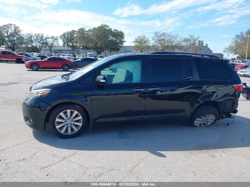 2015 TOYOTA SIENNA LIMITED 7 PASSENGER - 5TDYK3DC5FS575588