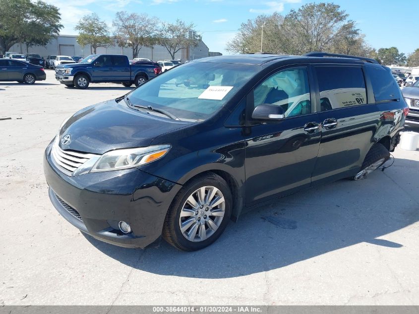2015 TOYOTA SIENNA LIMITED 7 PASSENGER - 5TDYK3DC5FS575588