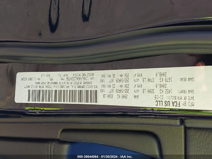 2020 JEEP GRAND CHEROKEE ALTITUDE 4X4 - 1C4RJFAG4LC224796
