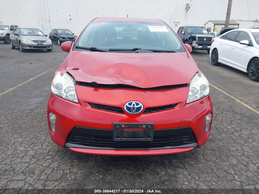 2014 TOYOTA PRIUS THREE - JTDKN3DU9E0368421