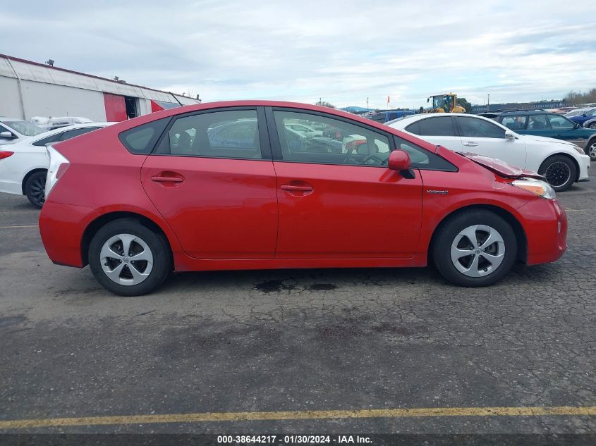 2014 TOYOTA PRIUS THREE - JTDKN3DU9E0368421