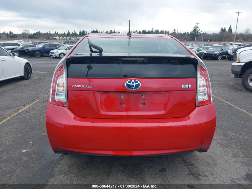 2014 TOYOTA PRIUS THREE - JTDKN3DU9E0368421
