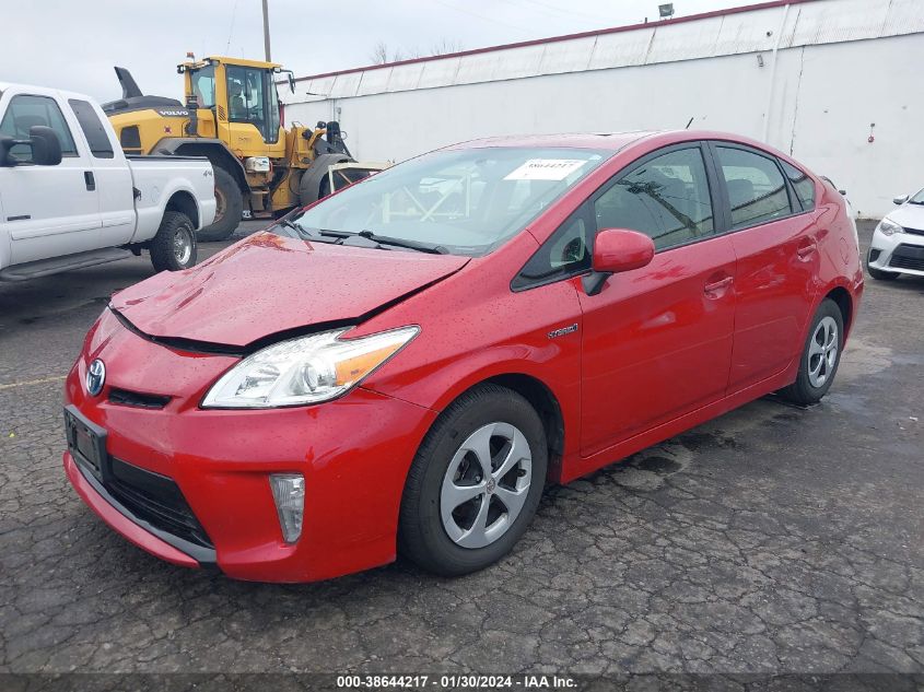 2014 TOYOTA PRIUS THREE - JTDKN3DU9E0368421