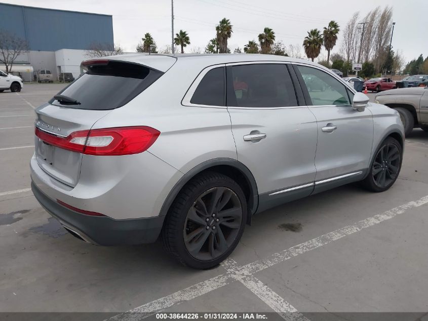 2017 LINCOLN MKX RESERVE - 2LMPJ6LR7HBL16613
