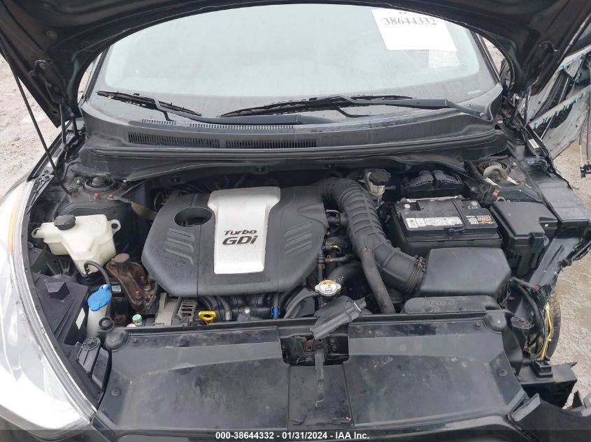2013 HYUNDAI VELOSTER TURBO W/BLUE - KMHTC6AE1DU115556