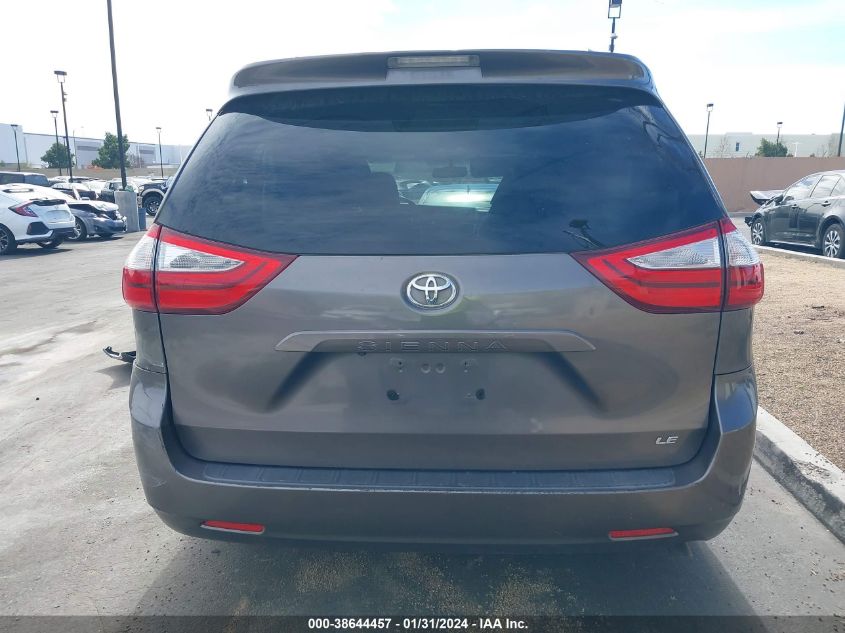 2016 TOYOTA SIENNA LE 8 PASSENGER - 5TDKK3DC7GS731699