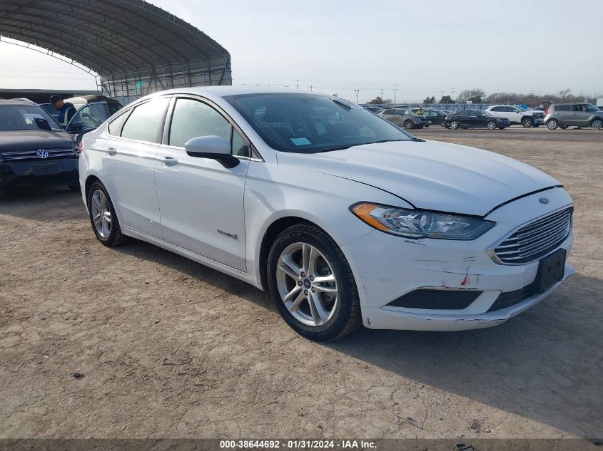 3FA6P0LU2JR213947 FORD FUSION HYBRID SE HYBRID 2018