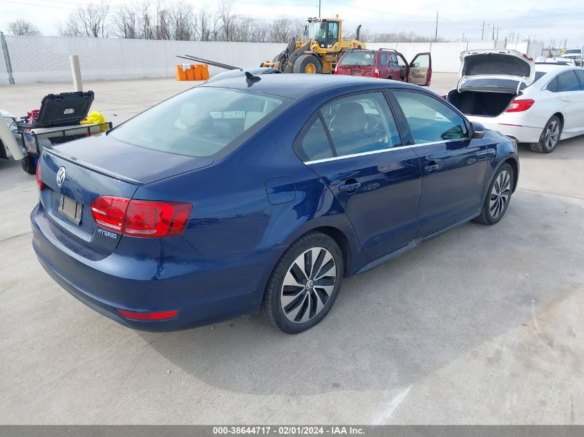 2013 VOLKSWAGEN JETTA HYBRID SEL PREMIUM 3VW637AJ4DM305731