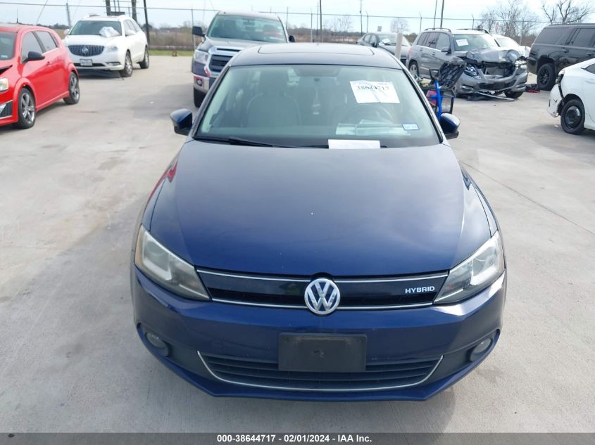 2013 VOLKSWAGEN JETTA HYBRID SEL PREMIUM 3VW637AJ4DM305731