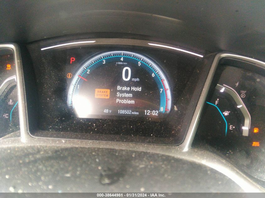 2018 HONDA CIVIC EXL - JHMFC1F79JX013879