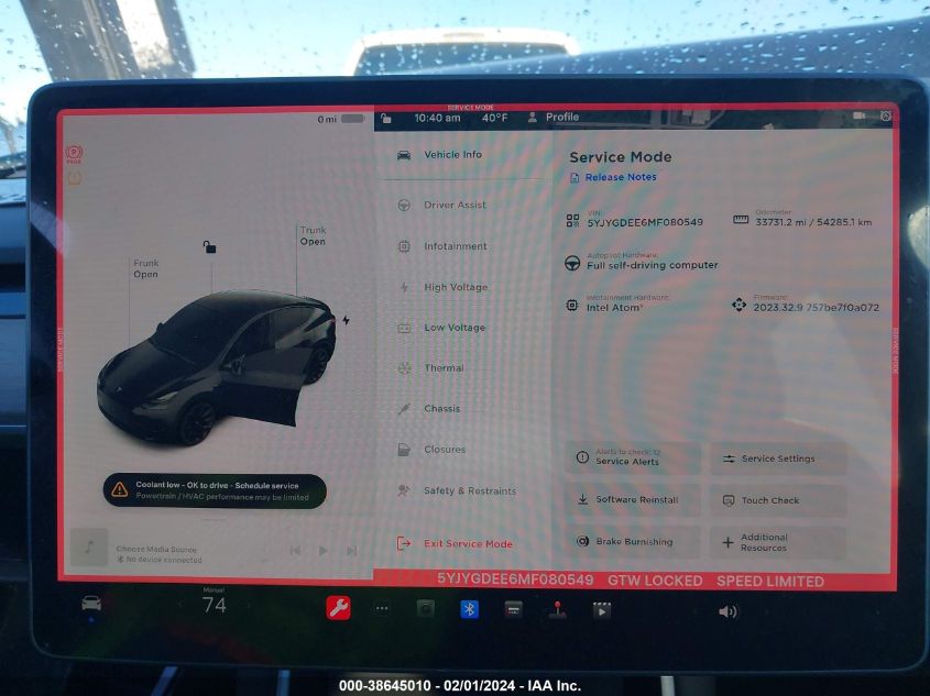 2021 TESLA MODEL Y - 5YJYGDEE6MF080549