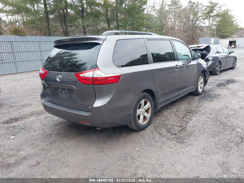 2017 TOYOTA SIENNA LE 7 PASSENGER/LE 8 PASSENGER - 5TDKZ3DC1HS865363