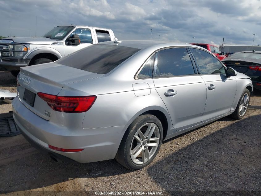2017 AUDI A4 PREMIUM - WAUANAF48HN032096