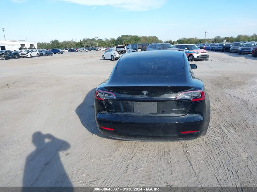 2022 TESLA MODEL 3 LONG RANGE DUAL MOTOR ALL-WHEEL DRIVE - 5YJ3E1EB9NF195295