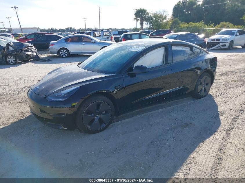2022 TESLA MODEL 3 LONG RANGE DUAL MOTOR ALL-WHEEL DRIVE - 5YJ3E1EB9NF195295