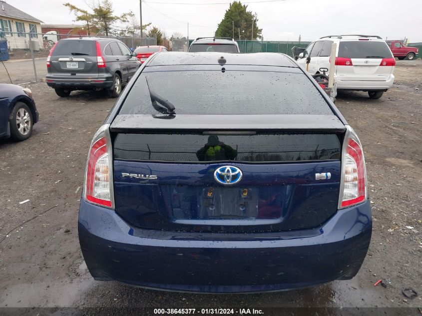 2015 TOYOTA PRIUS THREE - JTDKN3DU7F0410506