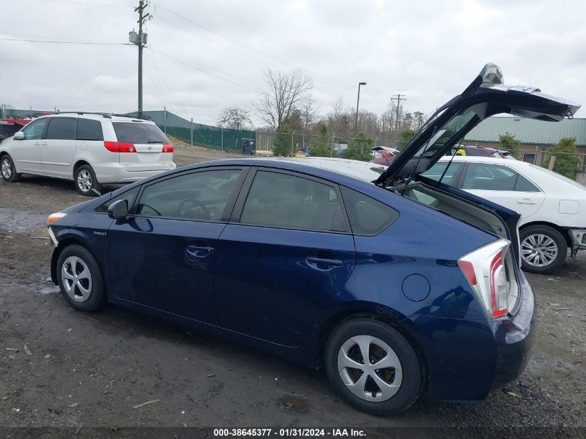 2015 TOYOTA PRIUS THREE - JTDKN3DU7F0410506