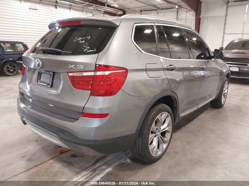 2016 BMW X3 XDRIVE28I - 5UXWX9C54G0D89786