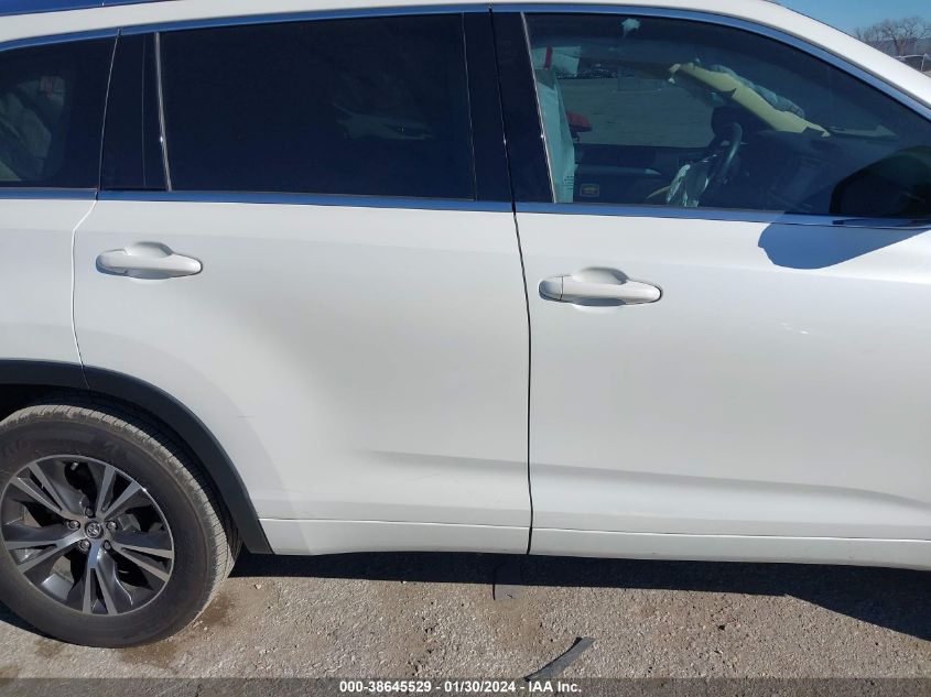 2016 TOYOTA HIGHLANDER XLE V6 - 5TDKKRFH8GS161577