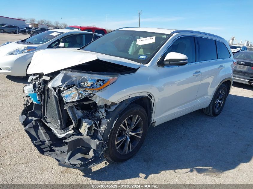 2016 TOYOTA HIGHLANDER XLE V6 - 5TDKKRFH8GS161577