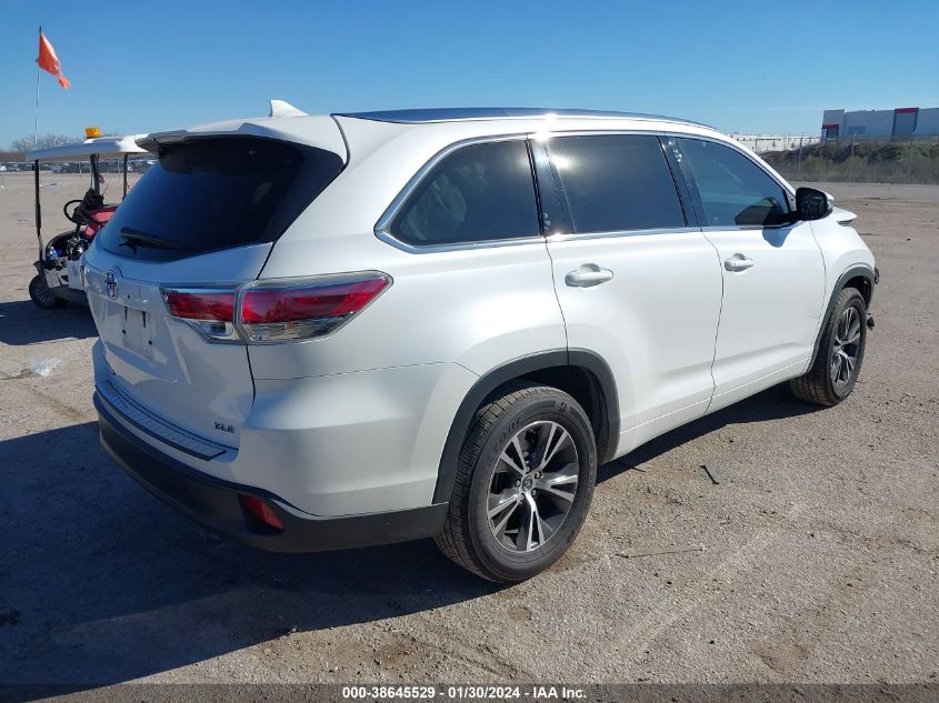 2016 TOYOTA HIGHLANDER XLE V6 - 5TDKKRFH8GS161577