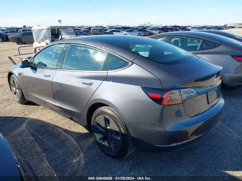 2023 TESLA MODEL 3 REAR-WHEEL DRIVE - 5YJ3E1EA8PF711186