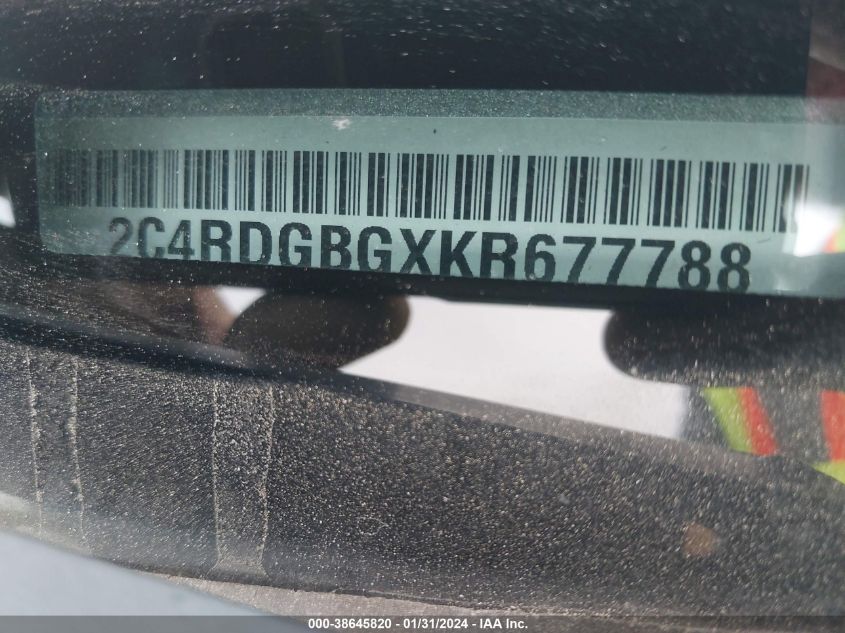 2019 DODGE GRAND CARAVAN SE - 2C4RDGBGXKR677788