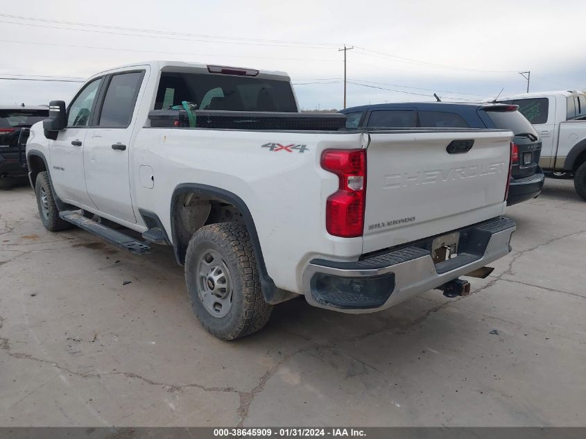 2021 CHEVROLET SILVERADO 2500HD 4WD  STANDARD BED WT - 1GC1YLE70MF268280
