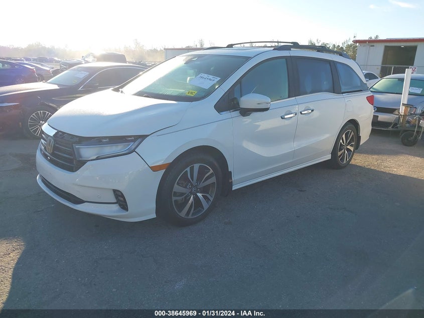 VIN 5FNRL6H85MB035751 2021 HONDA ODYSSEY TOURING
