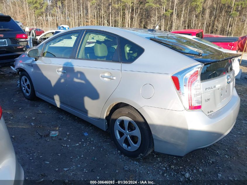 2013 TOYOTA PRIUS THREE - JTDKN3DU5D1650533