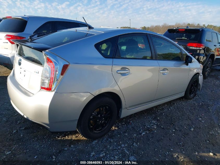 2013 TOYOTA PRIUS THREE - JTDKN3DU5D1650533
