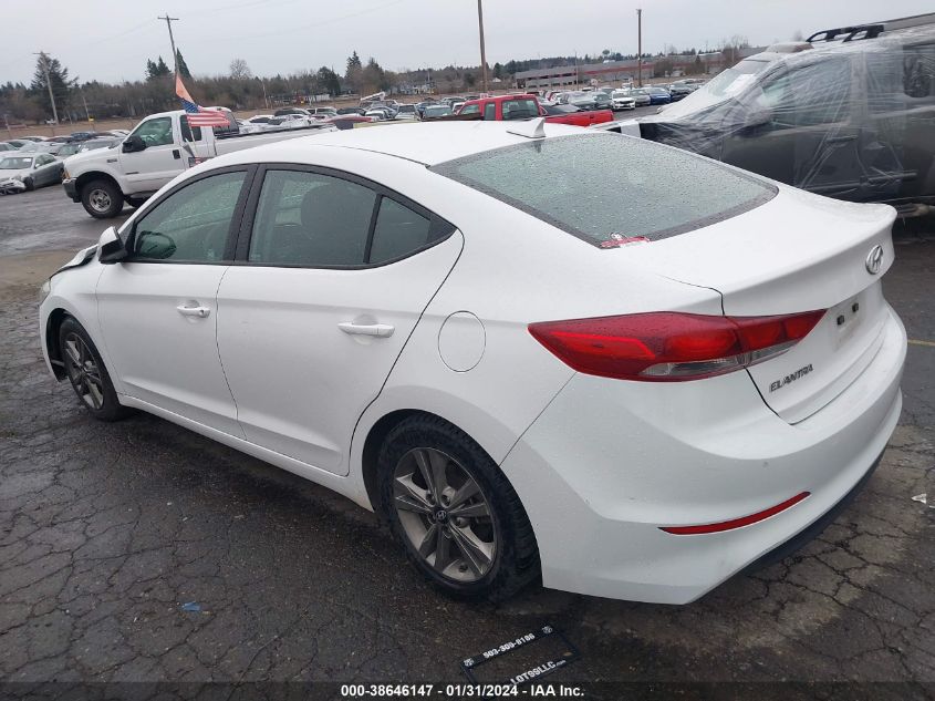 2018 HYUNDAI ELANTRA SEL/VALUE/LIMITED - 5NPD84LF3JH247714