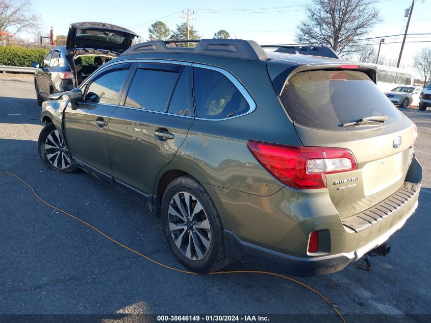 2015 SUBARU OUTBACK 3.6R LIMITED - 4S4BSENC9F3291880
