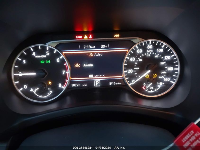 2022 NISSAN SENTRA SV XTRONIC CVT - 3N1AB8CV9NY301922